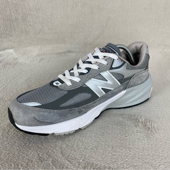 New Balance 990v6 Men's Running Shoes Size 11.5 Gray White Suede Walking Sneaker - Picture 6 of 10